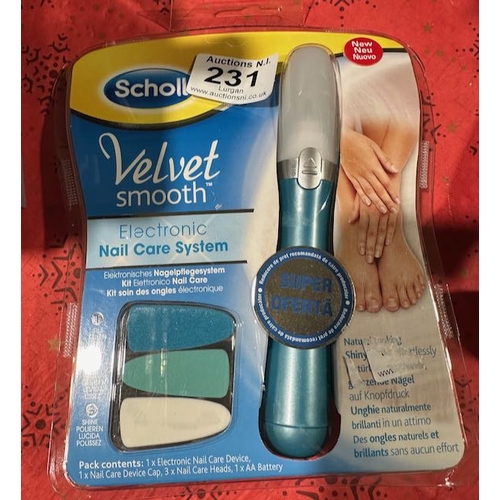 231 - Scholl Velvet Smooth Nail Care System - Box Sealed