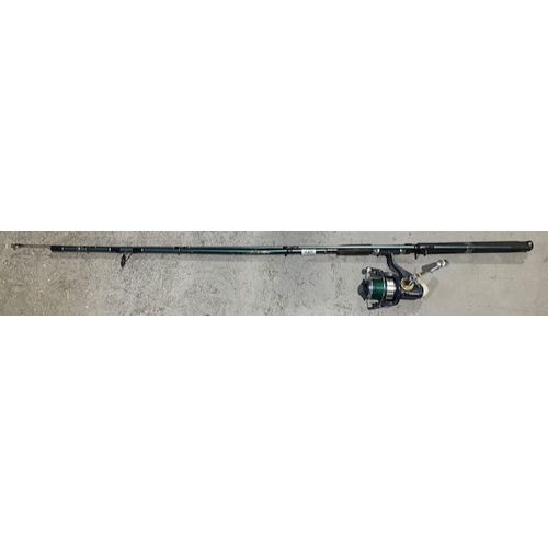 240 - 2pc Dennett Spin 9' Rod With Surf 7000 Reel