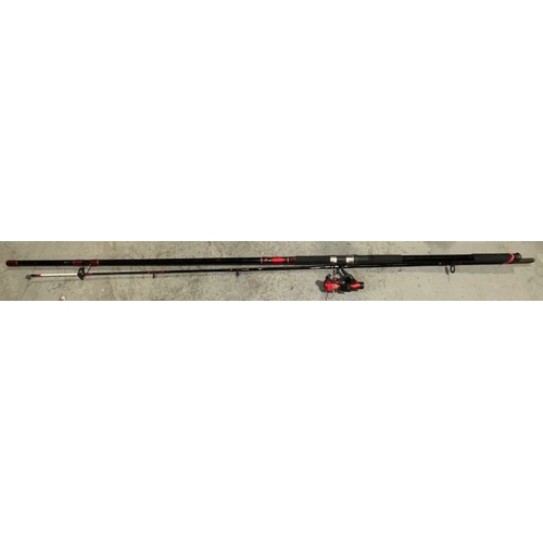 244 - 2pc Shakespeare Europa XL 3.60m Beach Caster Rod With Firebird 30RD Reel