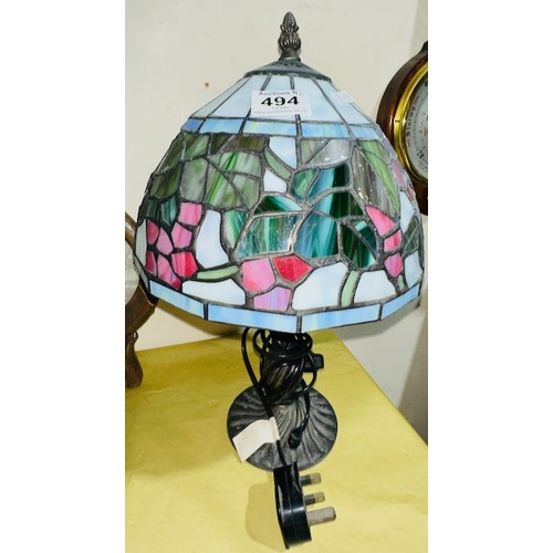 494 - Ornate Tiffany Lamp