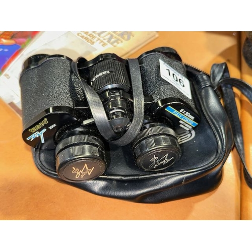 106 - Tasco Zip 8x30mm Fully Coated Binoculars in Case