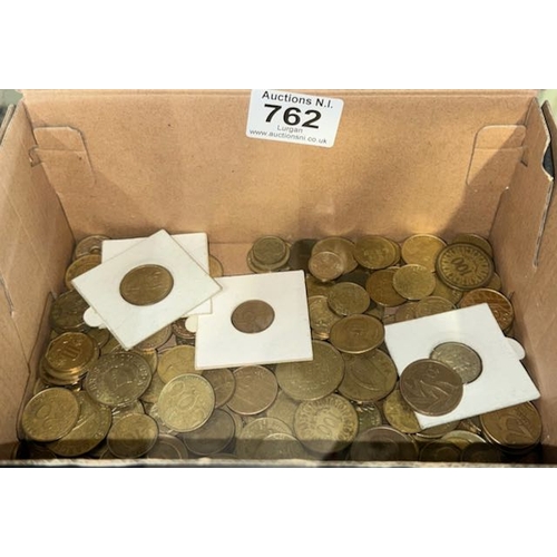 762 - Box Of Foreign Coinage