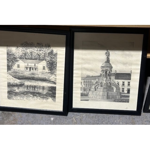 299A - 4 x Framed Banbridge Prints By Gillian Lutton 91