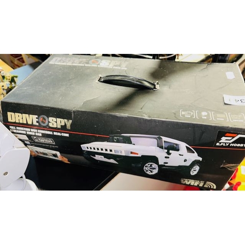 340 - Boxed E Fly Hobby Drive Spy - Wifi Control Video Streaming Car