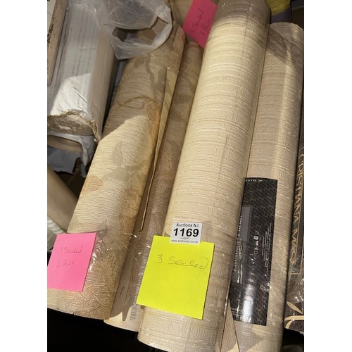 1169 - 3 x Sealed Rolls Zambaiti Parati Wallpaper Approx 10 x 0.53m per Roll + 1 Sealed & 2 Part Rolls Casa... 