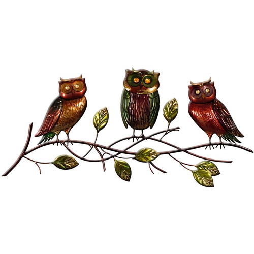 962 - Owl Family On Branch - 72x32cm (2050897) RRP £30