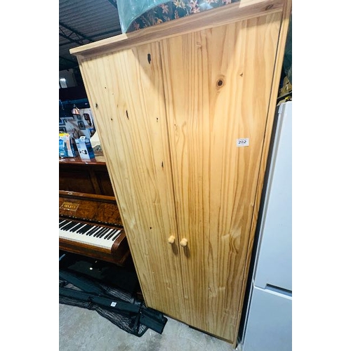 282 - Pine 2 Door Wardrobe