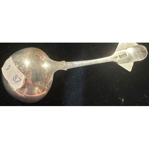 368 - Hallmarked Irish Silver Small Ladle