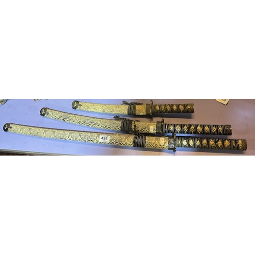 458 - Set of 3 Samurai Swords