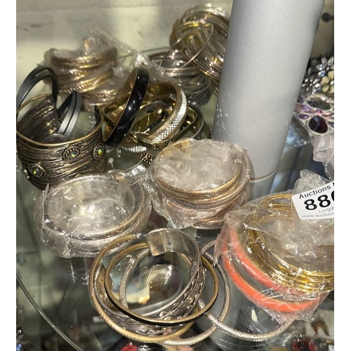 880 - Large Lot Of Dress Bangles/Bracelets