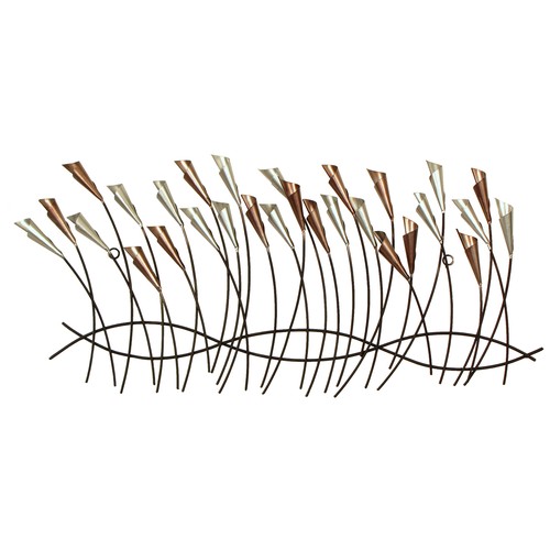 504F - 5x Cala Lily Meadow Wall Sculpture - 80x40cm (2055025) RRP £245