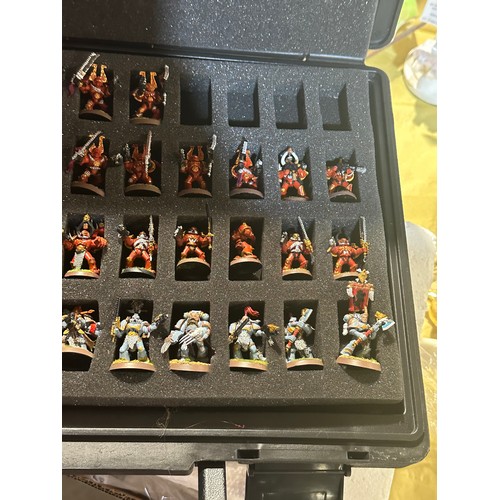 341 - Citadel Case With Approx 32 Figurines + Citadel paint Station Tray