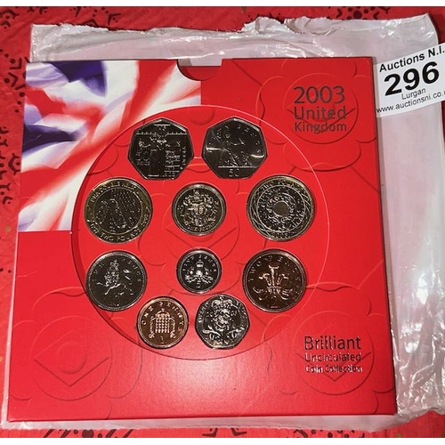 2003 UK Brilliant Uncirculated Coin Collection