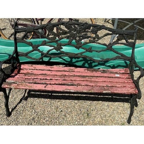 277 - Vintage Cast Branch Detailed Garden Bench