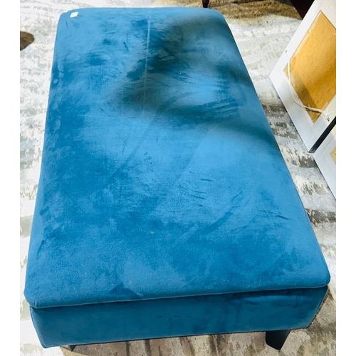 417 - Large Nay Blue Footstool