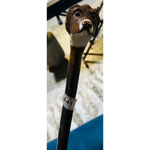 441 - Spaniel Headed Tall Walking Stick