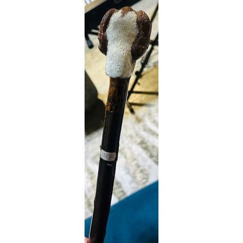 441 - Spaniel Headed Tall Walking Stick