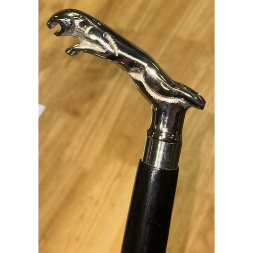 467 - Jaguar Topped Walking Stick