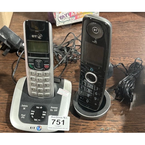 751 - BT Cordless Phone x 2