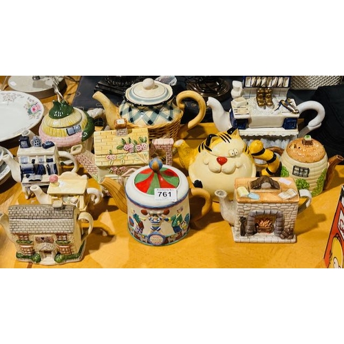 761 - large Lot of Collectable Teapots