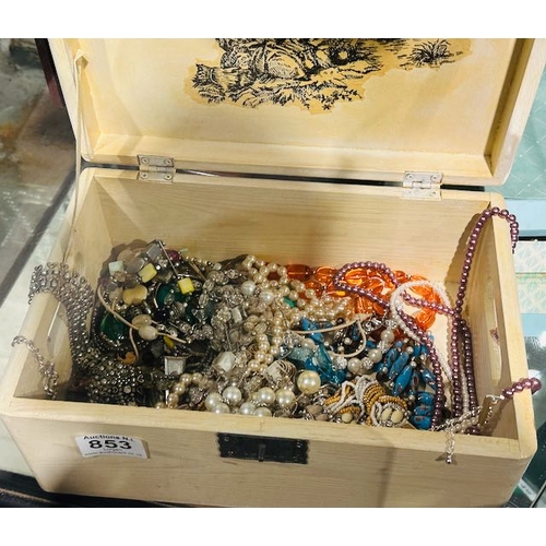 853 - large Box Of Jewellery