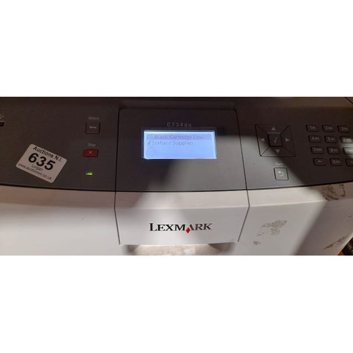 635 - Lexmark C734dn Printer