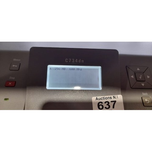 637 - Lexmark C734dn Printer