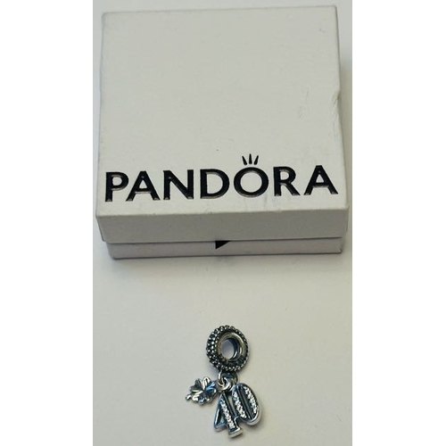 903 - Pandora 40th Celebration Dangle Charm