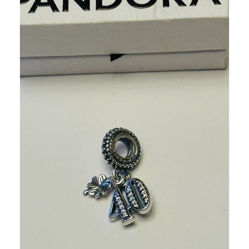 903 - Pandora 40th Celebration Dangle Charm