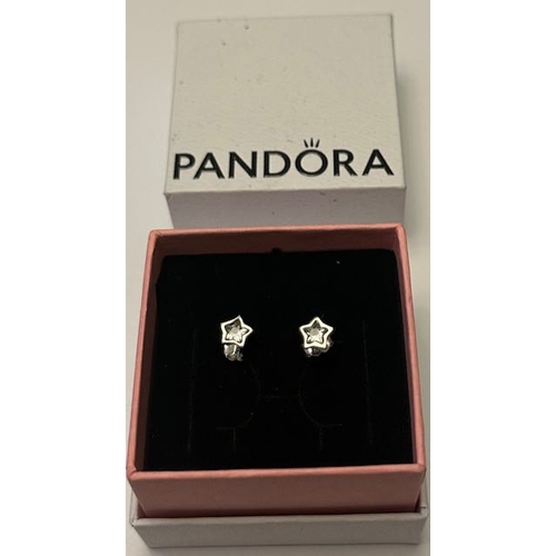 923 - Pandora Sparkling Star Stud Earrings