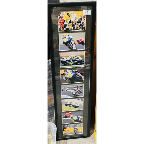 73 - Framed Valentino Rossi Picture Collage