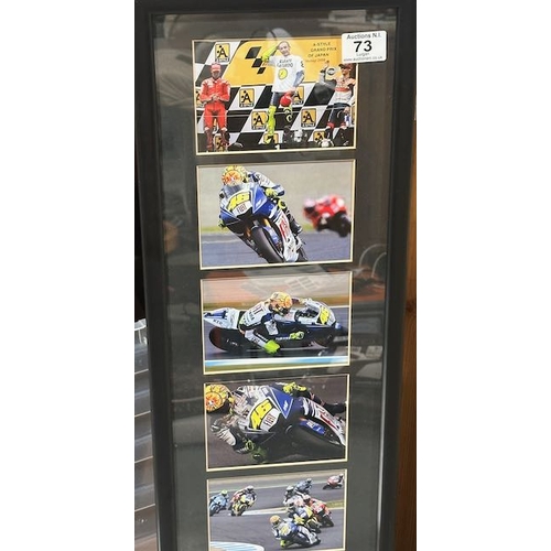 73 - Framed Valentino Rossi Picture Collage