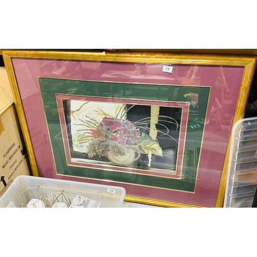 75 - Large Gilt Framed Still Life Print