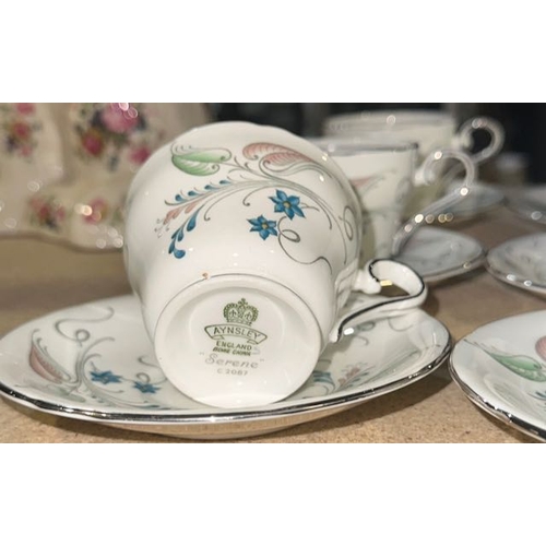 219 - Aynsley Serene 26pc Approx Teaset