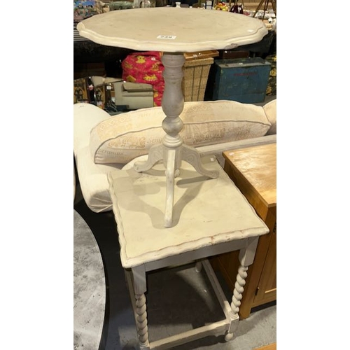 239 - Shabby Chic Matching Table x 2