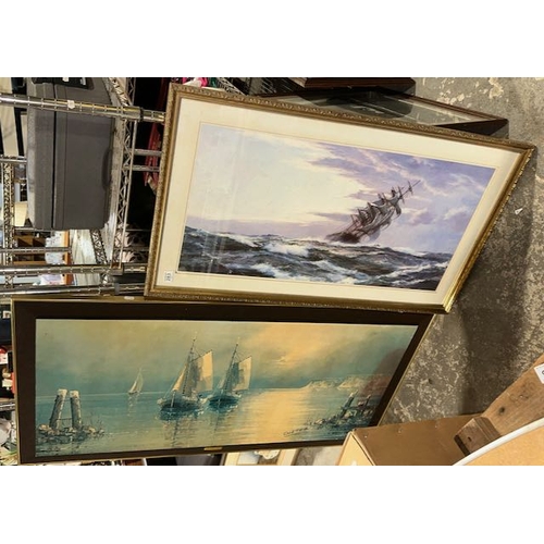 283 - 2 x Large Nautical Prints