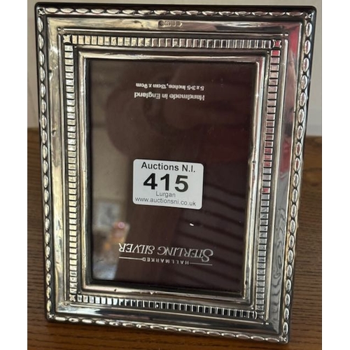 415 - Silver Hallmarked Picture Frame - Approx 13cm x 9cm