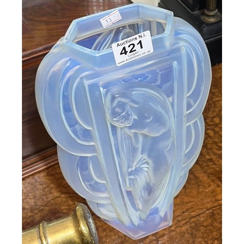 421 - Vintage Glass Shade - In the Style of Lalique