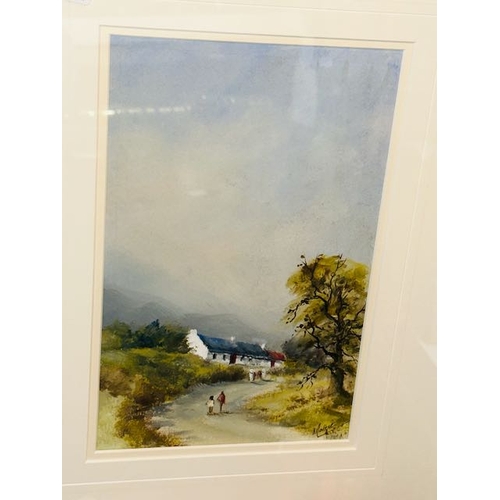 444 - Gilt Framed Mattie waugh Watercolour - Summer In the Mournes