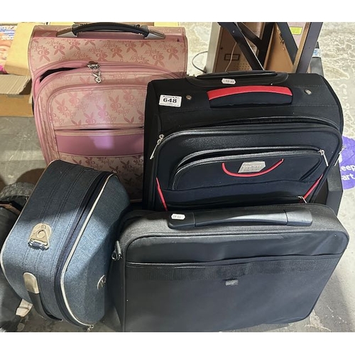 648 - 2 x Suitcases Incl Playboy + 2 x Travel Bag