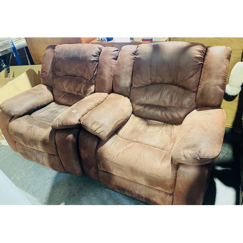 481 - Quality Nubuck Rocking 2 Seater