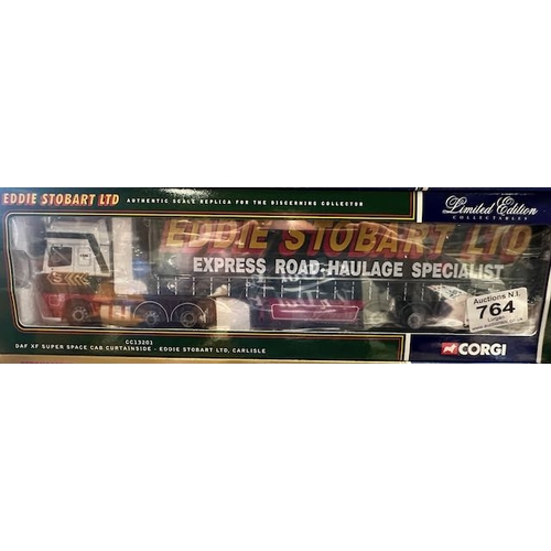 764 - Box Sealed Corgi Limited Edition 1:50 - Eddie Stobart DAF XF Super Space Cab Curtainside