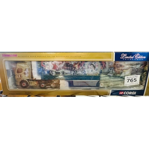 765 - Box Sealed Corgi Limited Edition 1:50 - Strongserve Renault Premium Curtainside