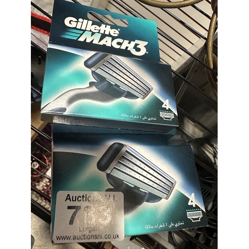 783 - 2 x 4pk Gillette Mach 3 Blades