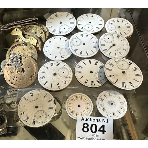 804 - Large Lot Of Watch parts