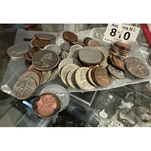 810 - Collection of Approx 80 American Coins