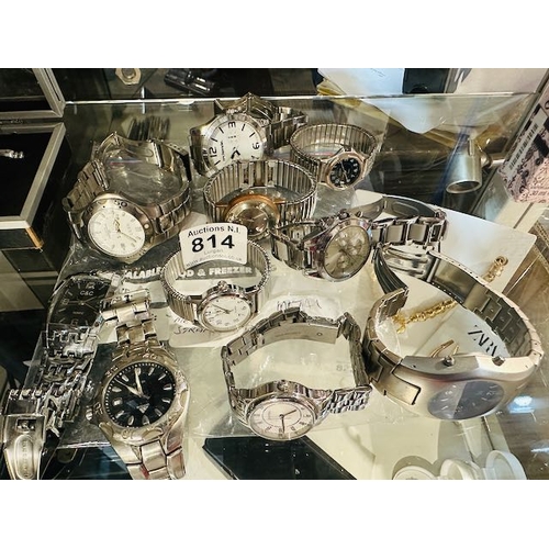 814 - Collection of Approx 10 Watches Incl Fossil