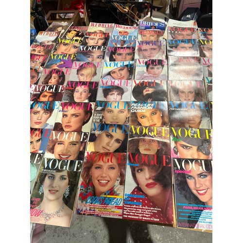 632 - 2 x Large Boxes Of Vintage Vogue Magazines from 1981+