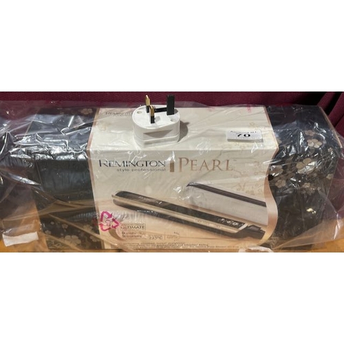 70 - Remington Pearl Hair Straighteners- Box Sealed