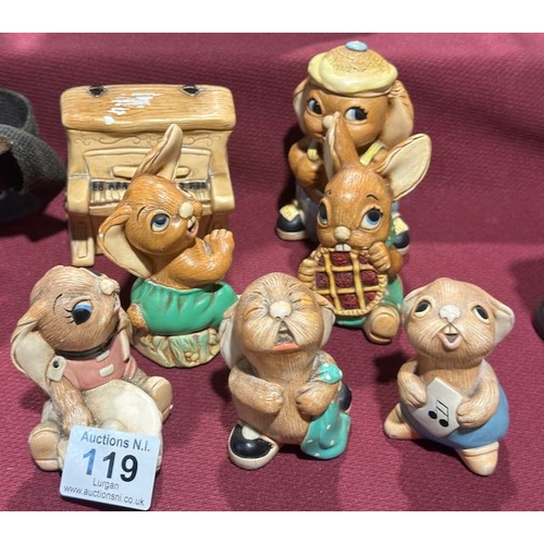 119 - Approx 7pcs Of Pendelfin